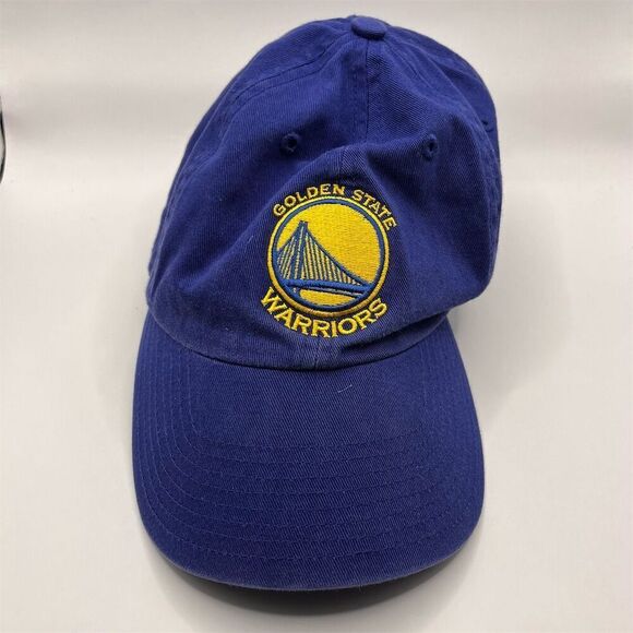 Golden State Warriors '47 Brand Blue Strapback Cap Unisex NBA Hat - Picture 2 of 6